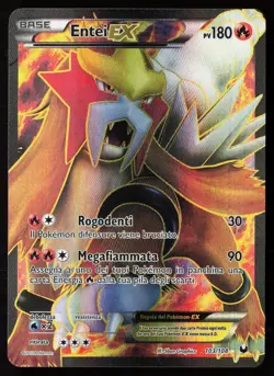 2012 Pokemon BW Entei EX Full Art Black and White Dark Explorers NM - Image 1