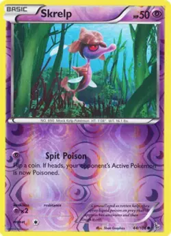 Skrelp 44/106 Flashfire Reverse Holo Pokemon Card LP - Image 1