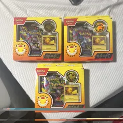 (3)Pokemon TCG Pokemon Day 2026 Collection Box Pikachu Promo Lot of 3 English - Image 1