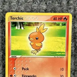 Pokemon EX Ruby and Sapphire Torchic 73/109 Common NM - Image 3