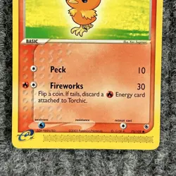 Pokemon EX Ruby and Sapphire Torchic 73/109 Common NM - Image 4