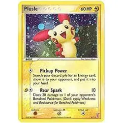Moderately Played, English Pokemon Holo Plusle - 6/12 - Common EX Trainer Kit 2 - Image 1