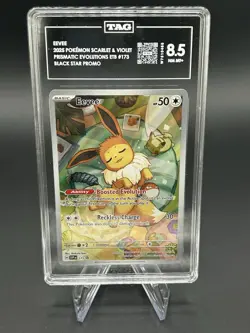 Eevee 173 SV: Scarlet & Violet Promo Cards Holo TAG 8.5 NM MT+ | CERT: W7510465 - Image 1