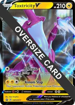 Lightly Played, English Pokemon Toxtricity V - SWSH017 - Oversized Promo Pokem - Image 1
