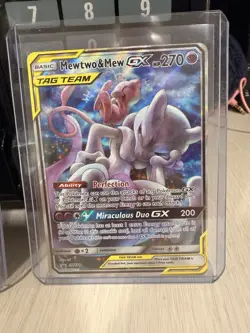 Great condition Mewtwo & Mew GX - SM191 - Sun & Moon Promo Ultra Rare Card NM - Image 1