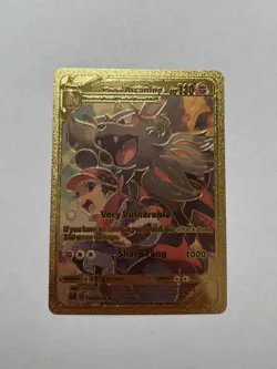 Hisuian Arcanine V Gold Foil Card Fan Art Display Card HP130 NM/M - Image 1