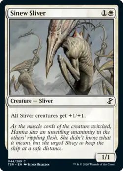 Sinew Sliver Time Spiral Remastered MINT White Common MAGIC MTG CARD ABUGames - Image 1