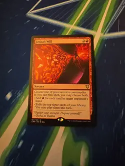 Jeska's Will Commander Legends Regular Red Rare Sorcery Wizards 187 - Image 1
