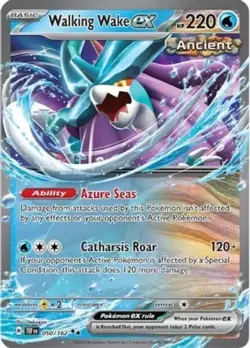 Lightly Played, English Pokemon Holo Walking Wake ex - 050/162 - Double Rare SV - Image 1