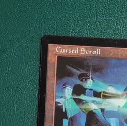 Wizards of the Coast Cursed Scroll MTG Tempest Artifact Rare 1997 Gregory - Image 2