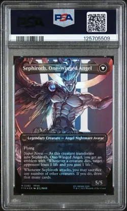 Sephiroth, Fabled SOLDIER (Borderless Foil) - #382 - Final Fantasy - PSA 10 - Image 3