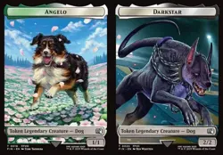 Angelo // Darkstar - Foil Token FIN LP MTG - Image 1