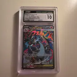 Mega Charizard X EX CGC 10 Promo 023 Me: Mega Evolution Holo Pokemon TCG - Image 1