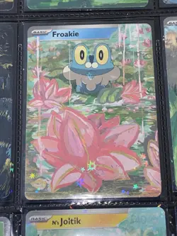 Froakie Full Art Painted Custom ACEO Altered Pokemon Card 1/1 - Image 1