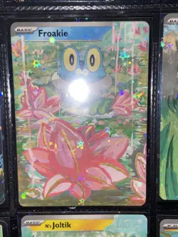 Froakie Full Art Painted Custom ACEO Altered Pokemon Card 1/1 - Image 2