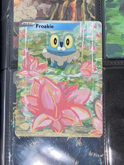Froakie Full Art Painted Custom ACEO Altered Pokemon Card 1/1 - Image 5