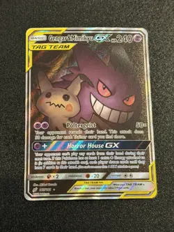 Pokemon TCG Gengar & Mimikyu GX Full Art 165/181 Team Up Ultra Rare Holo English - Image 1