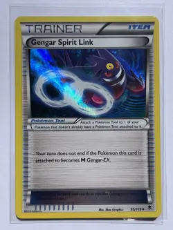 Pokemon Meowth BW35, Gengar Spirit Link 95/119, Battle City BW39, Gastly XY132 - Image 2