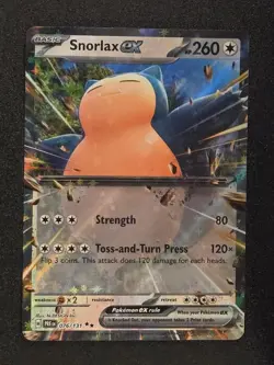 Snorlax ex 076/131 Holo Double Rare SV: Prismatic Evolutions Holo NM/M - Image 1