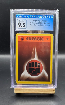 Pokemon Fighting Energy 1st Ed 1999 Base Set German 97/102 CGC 9.5 - Image 1