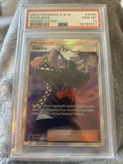 Pokemon 2019 Guzma SV84 Full Art Shiny Vault Hidden Fates GEM MINT PSA 10 - Image 1