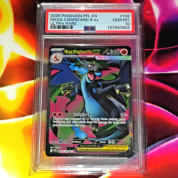 PSA 10 Mega Charizard X ex Ultra Rare 2025 Phantasmal Flames #109 EN Pokemon - Image 1