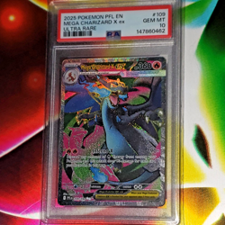 PSA 10 Mega Charizard X ex Ultra Rare 2025 Phantasmal Flames #109 EN Pokemon - Image 4
