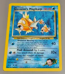 Giovanni's Magikarp #73/132 Common Gym Challenge 2000 Pokemon N.Mi-Mint Vintage - Image 1