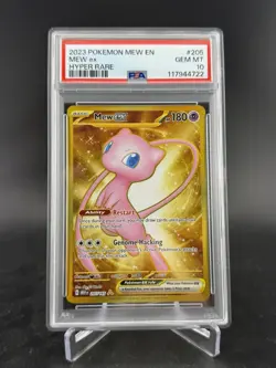 Mew ex 205/165 Scarlet & Violet 151 Hyper Rare Holo Pokemon English PSA 10 - Image 1