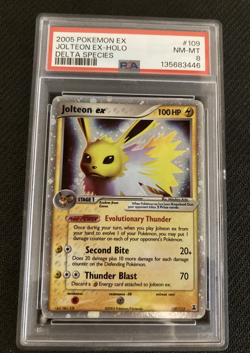Pokemon Jolteon ex 109/113 Delta Species EX Pokemon PSA 8 - Image 1