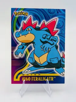 Topps Pokemon Johto Series Blue Logo: Feraligatr #160 - NM - Image 1