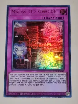 Yugioh Maliss C GWC-06 - Ultra Rare 25LP-EN017 (NM) Limited Edition - Image 1