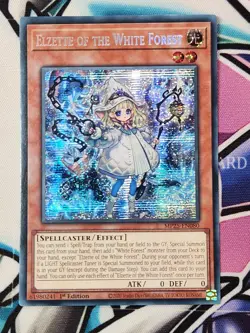 MP25-EN080 Elzette of the White Forest Prismatic Secret Rare 1st Edition YuGiOh - Image 1