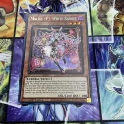 Yugioh! Maliss P White Rabbit MP25-EN122 Mega Pack Prismatic Secret Rare - Image 2