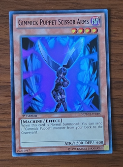 Gimmick Puppet Scissor Arms 1st Edition Super Rare Yugioh NUMH-EN008 (NM) - Image 1