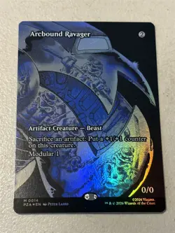 mtg full art foil Arcbound Ravager with modular, TMNT PZA series, unused - Image 1
