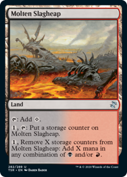 Molten Slagheap FOIL Time Spiral Remastered NM Land Uncommon MAGIC CARD ABUGames - Image 1