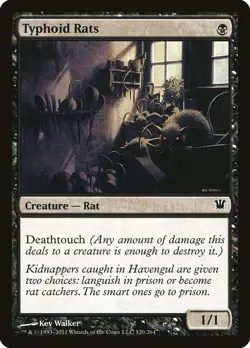 Typhoid Rats Foil Innistrad 120 NM MTG - Image 1