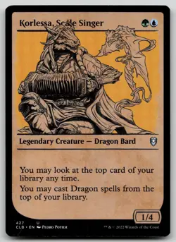 Korlessa, Scale Singer (Showcase) #427 (LP) Baldur's Gate CLB Magic MTG - Image 1
