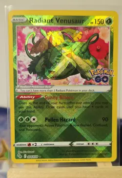 Radiant Venusaur 004/078 Pokemon GO Holo - Image 1