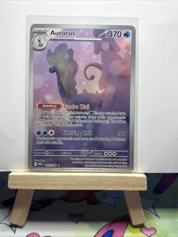 Aurorus 092/088 Illustration Rare Full Art Pokemon Card Perfect Order English NM - Image 2