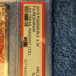 Pokemon Reshiram Full Art Ultra Rare RC22 Legendary Treasures 2013 PSA 7 - Image 4