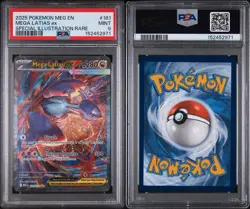 2025 POKEMON MEG EN-SPECIAL ILLUSTRATION RARE #181 MEGA LATIAS EX PSA 9 - Image 3