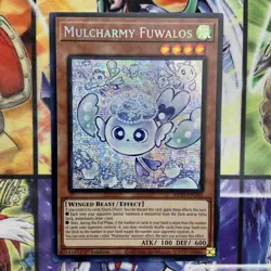 Yugioh! Mulcharmy Fuwalos 2025 Mega-Pack MP25-EN102 Prismatic Secret Rare - Image 3
