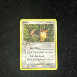 Pokemon Furret 22/109 EX Team Rocket Returns Yuka morii rare - Image 1