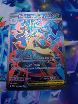 Pokemon Mega Evolution Mega Lucario Ex 160/132 Full Art Holo Rare - Image 1