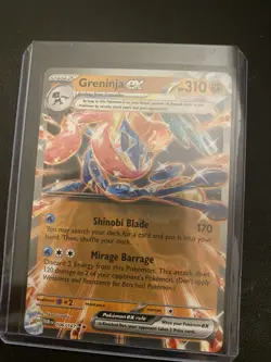 Pokemon Greninja ex 106/167 Double Rare Twilight Masquerade w/ Top Loader - Image 1