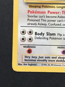 Snorlax 27/64 Jungle Rare - Vintage Pokemon Card WOTC 1999 - Played - Image 5