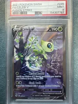 2021 Pokemon - Celebi V - Alternate Art - Fusion Strike - PSA 9 - Image 2