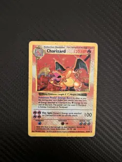 🔥 1999 Pokemon Base Set Shadowless Charizard Holo #4 🔥 - Image 1